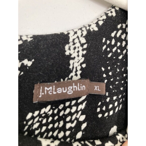 J. McLaughlin Catalyst Snake Python Sheath Dress 3/4 Sleeve XL Pockets - Picture 3 of 10